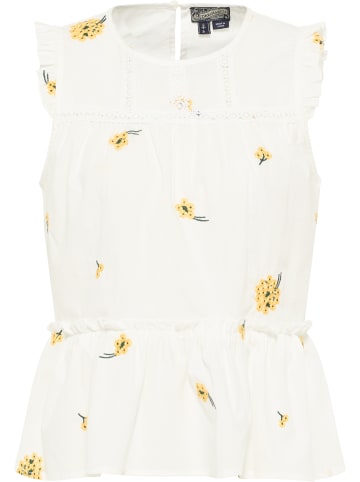 DreiMaster Damen Top in Wollweiss Gelb