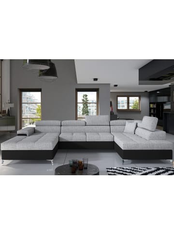MF Design Eduard Recamiere Rechts in Grau -  (L) 205 x (B) 337 x (H) 88 cm
