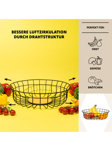 bremermann Obstkorb - Obstschale, Brotkorb aus Bambus und Metall