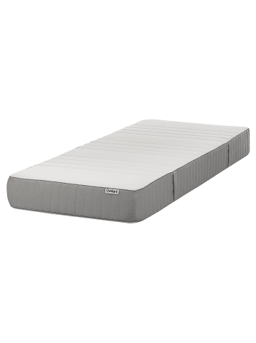 Beliani Matratze WHISPER in Weiß/Grau - (W) 80 x (H) 20 x (L) 200 cm