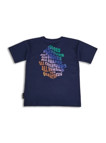 MANITOBER ALL X ARE BEAUTIFUL Oversize T-Shirt in Navy