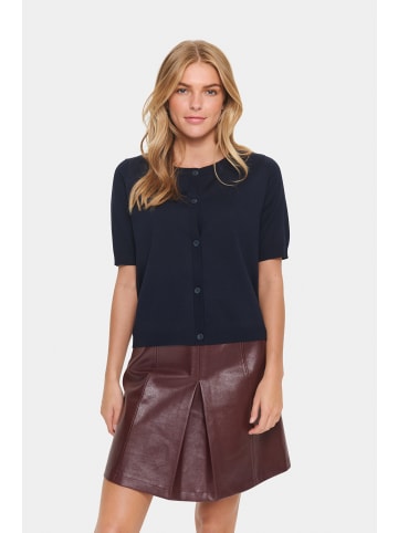 SAINT TROPEZ Strickjacke MilaSZ Gerade Passform in Night Sky