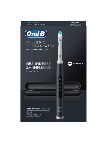 Oral-B Elektrische Zahnbürste "Pulsonic Slim Luxe + Reiseetui" in Schwarz