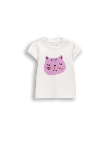 MOKIDA T-Shirt mit kurzen Ärmeln in weiß