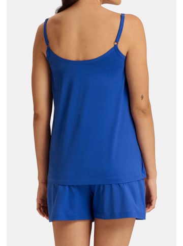Hanro Pyjama Juliet in Dazzling blue