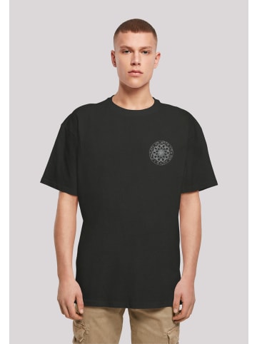 F4NT4STIC Heavy Oversize T-Shirt Darts Board Dartscheibe in schwarz