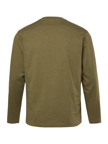 Men Plus Kurzarm T-Shirt in dunkles olive