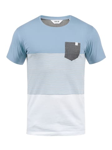 !SOLID Rundhalsshirt in blau