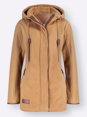 WITT WEIDEN Kapuzenfleecejacke in camel