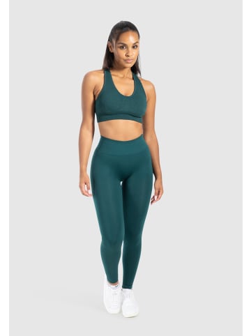 SMILODOX Kompression Leggings Pemmy in Dunkelgrün