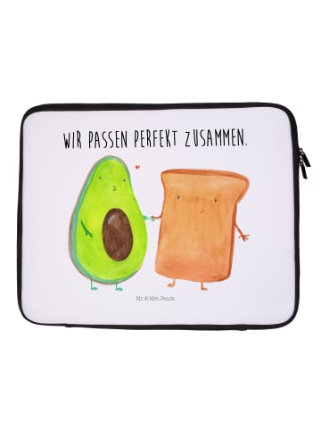 Mr. & Mrs. Panda Notebook Tasche Avocado Toast mit Spruch in Weiß