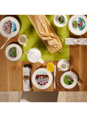 Frühstücksteller Dorf Design Naif in Bunt ø 21 cm