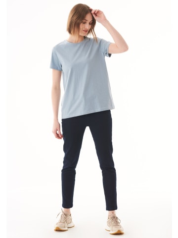 Organication T-Shirt "WCASUAL001" in Staubblau