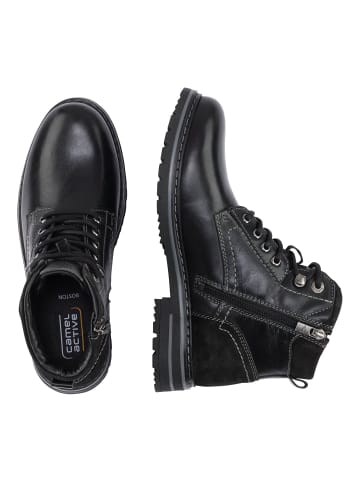 Camel Active BOSTON Leder Boot in Schwarz