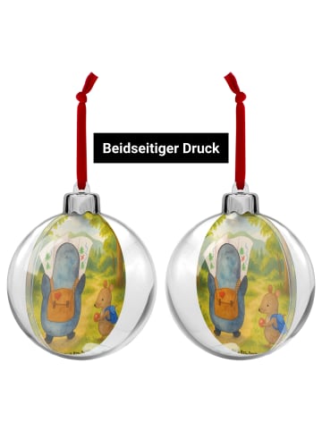 Mr. & Mrs. Panda Kunststoff Weihnachtskugel Pinguin & Maus Wande... in Weiß