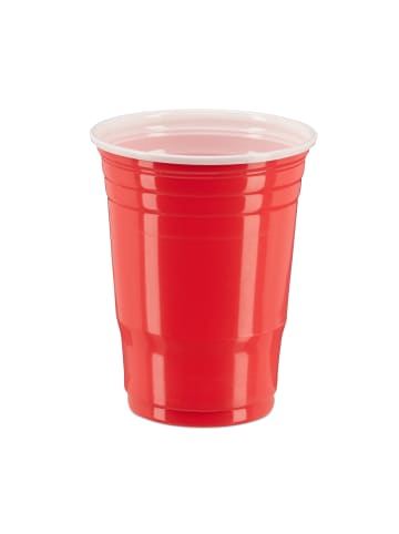 relaxdays 200x Beer Pong Becher in Rot
