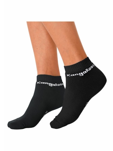 Kangaroos Sneakersocken in 6x schwarz