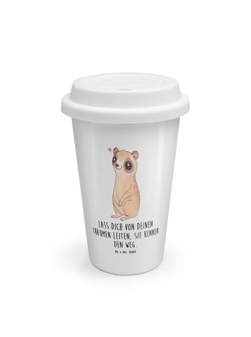Mr. & Mrs. Panda Kaffeebecher To Go Plumplori Glücklich mit Spruch in Weiß
