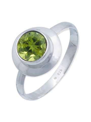 mantraroma 925er Silber - Ringe mit Peridot facettiert