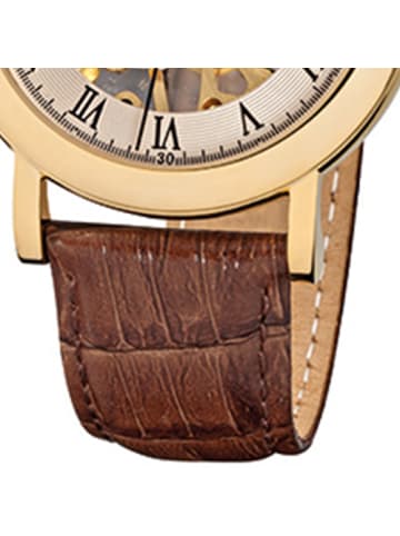 Regent Armbanduhr Regent Handaufzuguhren braun groß (ca. 40mm)