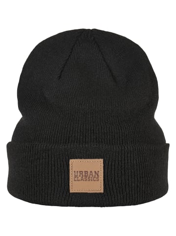 Urban Classics Urban Classics Damen Logopatch Beanie Kids 2-Pack in black+grey