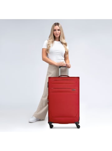 Worldpack Chicago 4 Rollen Trolley L 78 cm mit Dehnfalte dark-red