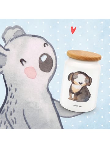 Mr. & Mrs. Panda Vorratsglas Hund Entspannen ohne Spruch in Weiß