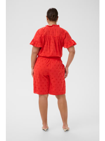 KAFFE curve Shorts KCliona Loose fit in Poppy Red
