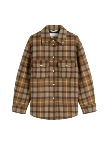 Marc O'Polo Kariertes Overshirt relaxed in Dark Brown