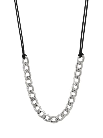 faina Women Necklace in Black Silver