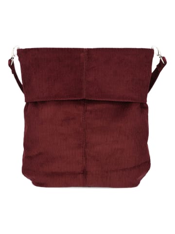 Zwei Mademoiselle.M Schultertasche 31 cm in cord bordeaux