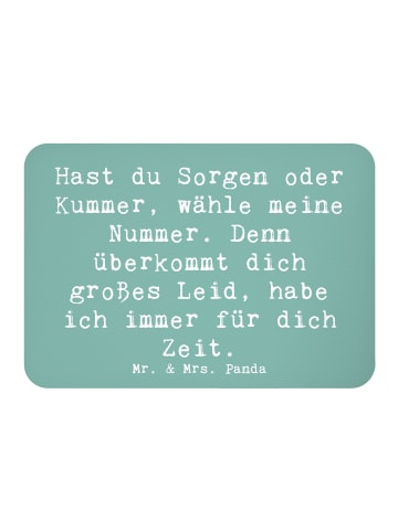 Mr. & Mrs. Panda Magnet Spruch Schutz Rufnummer mit Spruch in Meeresbrise
