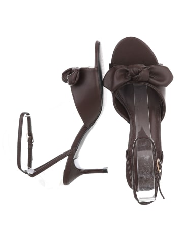 Ital-Design High-Heel Sandalette in Braun