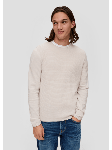 QS Strickpullover langarm in Grau