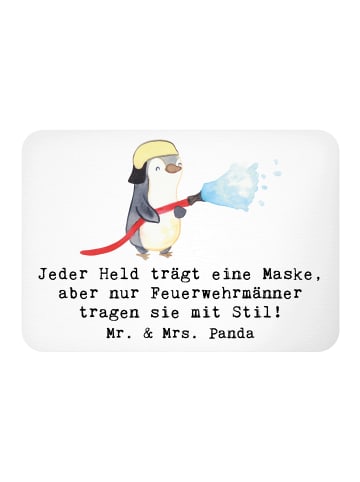 Mr. & Mrs. Panda magnet Stilvolle Feuerwehrmann mit Spruch in Weiß