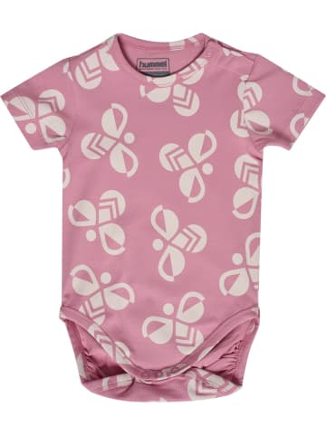 Hummel Kinder Kurzarmbody "Hmlmini Bold Bee Aop Body S/S" in Rosa