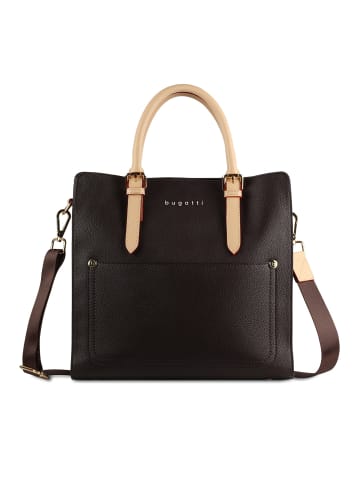 Bugatti Handtasche Ella Top Handle Large in Dunkelbraun