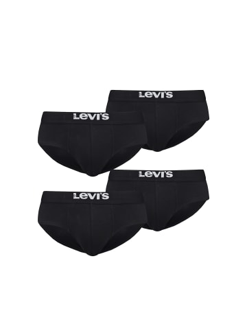 Levi´s Boxershorts MEN SOLID BASIC BRIEF ORGANIC CO 4er Pack in Black