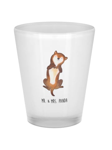 Mr. & Mrs. Panda Shot Glas Hund Streicheln ohne Spruch in Transparent