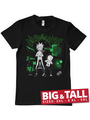 Rick and Morty T-Shirt "Lab Big & Tall T-Shirt" in Schwarz