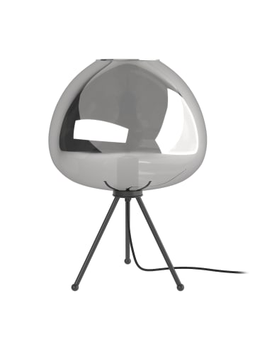 home24 Tischleuchte ARA in Grau / Schwarz