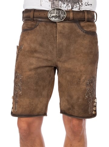 Gwandler Lederhose JONAS-gespeckt in braun