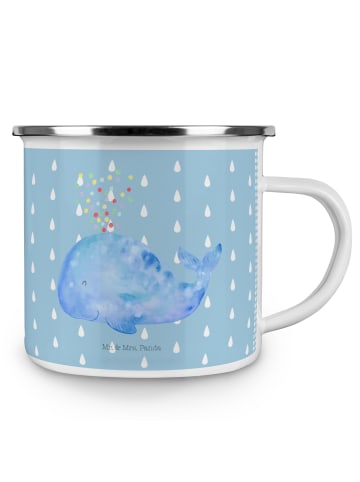 Mr. & Mrs. Panda Tasse Wal Konfetti ohne Spruch in Blau Pastell