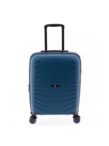 Gladiator 3400 4 Rollen Kabinentrolley 55 cm mit Dehnfalte in petrol