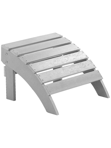 Beliani Fußhocker ADIRONDACK in Grau - (W) 50 x (H) 34 x (L) 43 cm