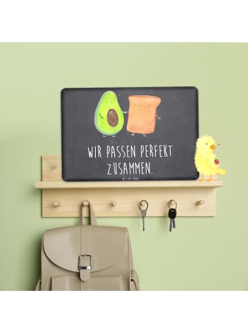 Mr. & Mrs. Panda Wandbild Avocado Toast mit Spruch in Kreidetafel