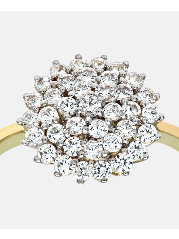 Diamant L'éternel Verlobungsring aus 375 Gelbgold mit Zirkonia