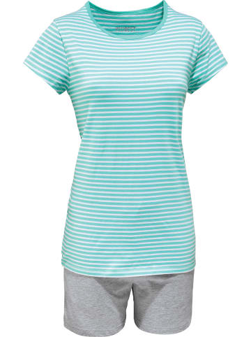 REDBEST Single-Jersey Shorty in mint/hellgrau