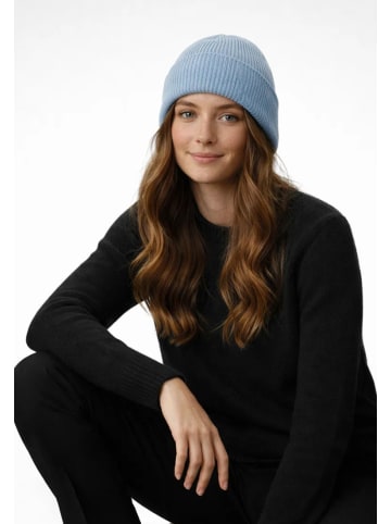 Yuhu Beanie aus Polyester Unisex für Herbst und Winter in Hell-Blau