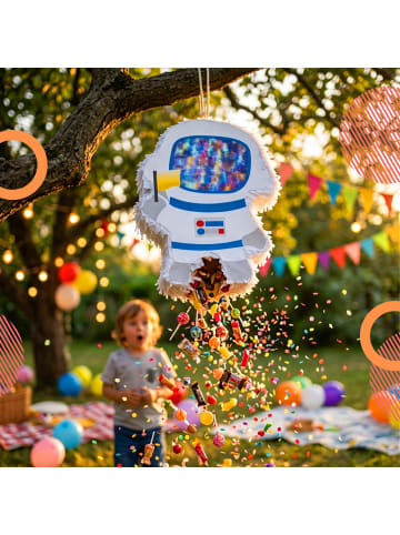 relaxdays 3-tlg. Pinata Set "Astronaut" in Bunt